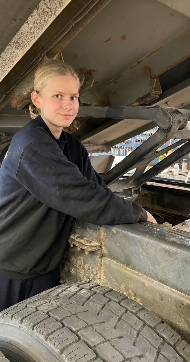 Andrine, lærling TruckNor Årdalstangen