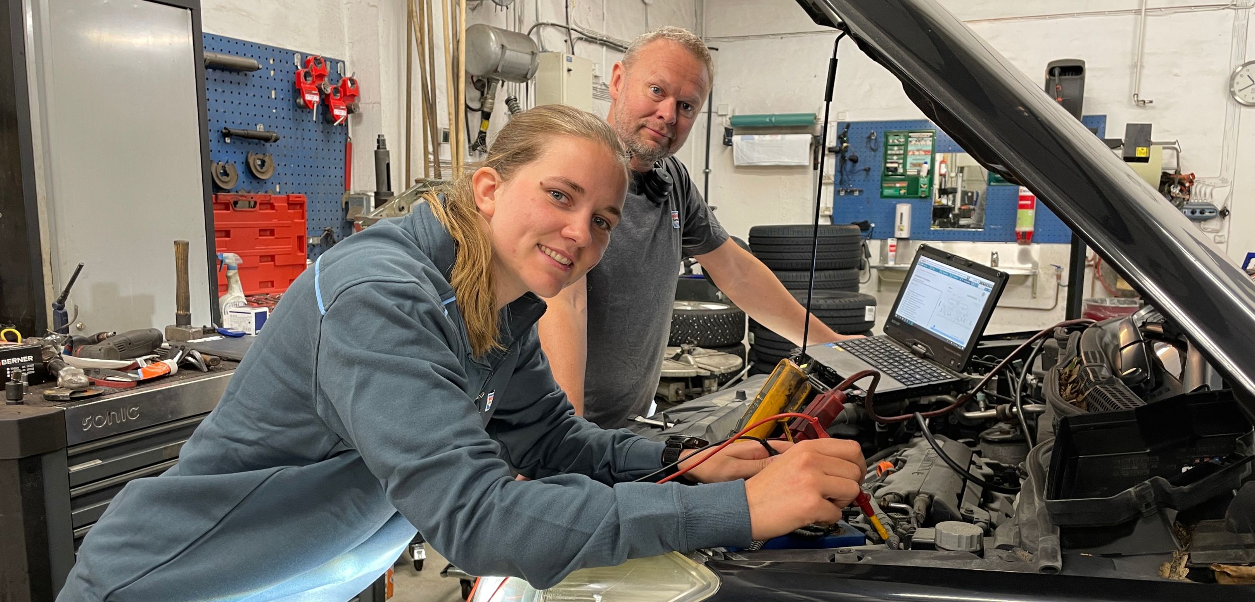 Vibeke Solheim, lærling Jølster Bil